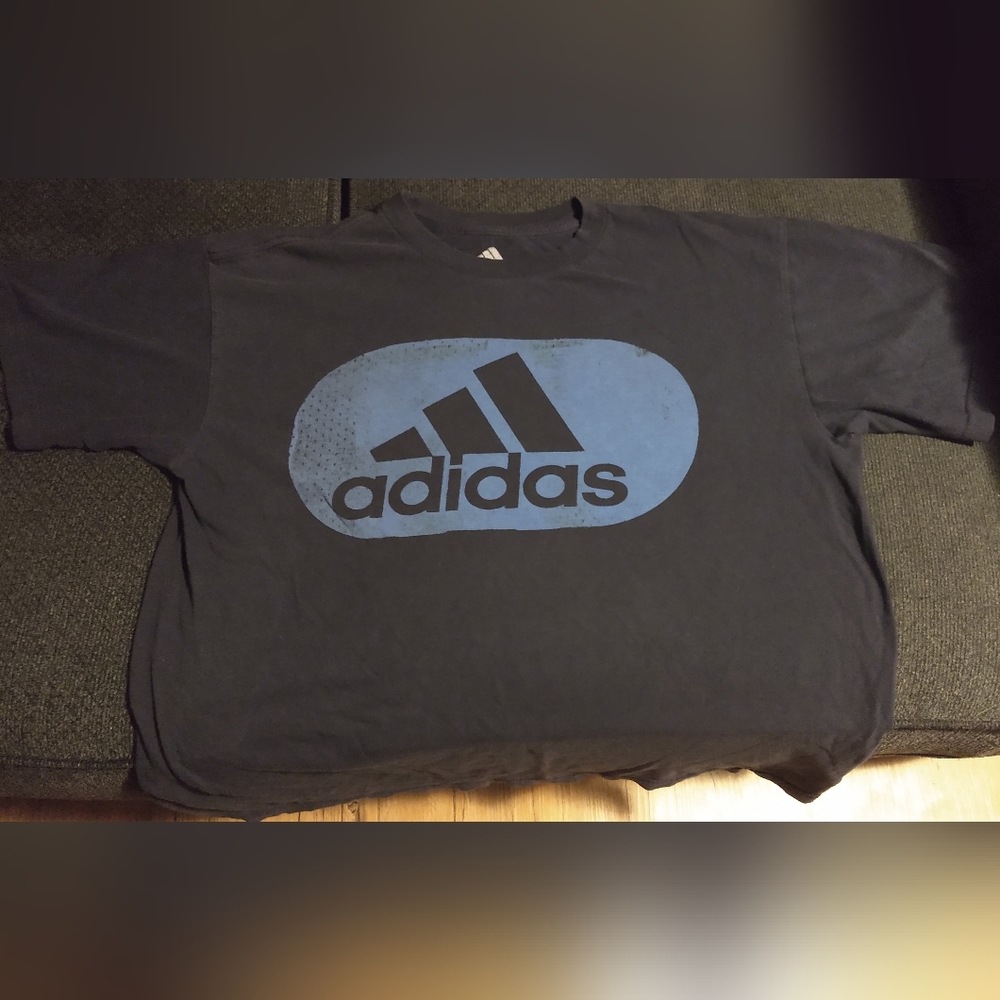 Men's Adidas Athletics Graphic T-Shirt Blue L Large
